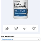 Bucked Up - Creatine Monohydrate Powder | Muscle & Recovery | 5 Flavors: Unflavored