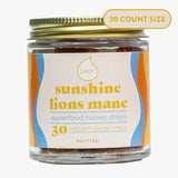 Honey Drops - Sunshine Lion's Mane | Mushroom Honey Gummy | Energy & Focus: 30 Count Jar (Standard Retail)