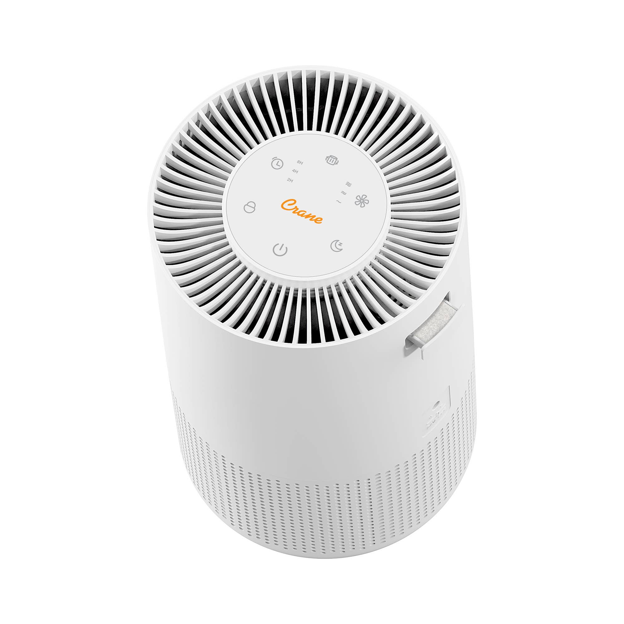 Crane USA - Crane True HEPA Air Purifier, 250 Sq Ft, Timer, Child Lock