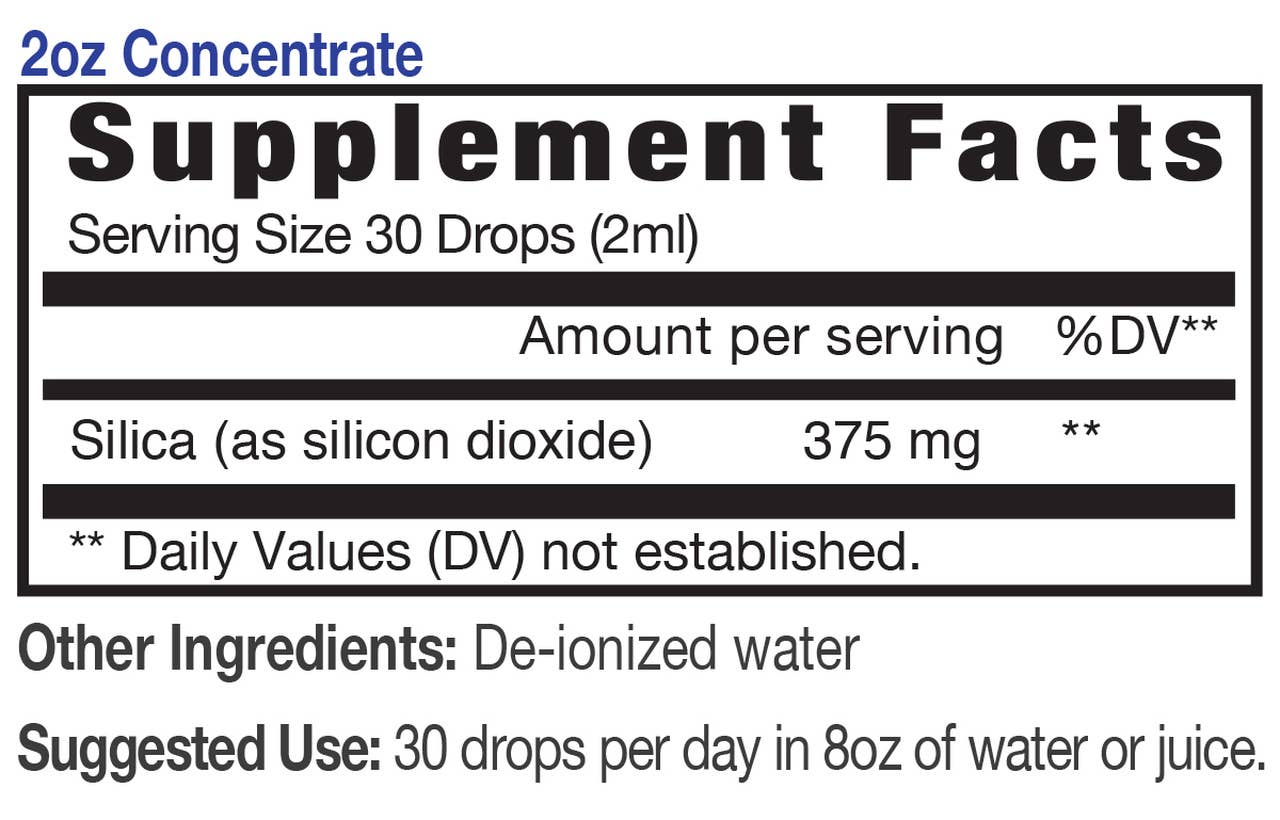 Eidon Ionic Minerals - Ionic Liquid Silica: White / White / 2oz