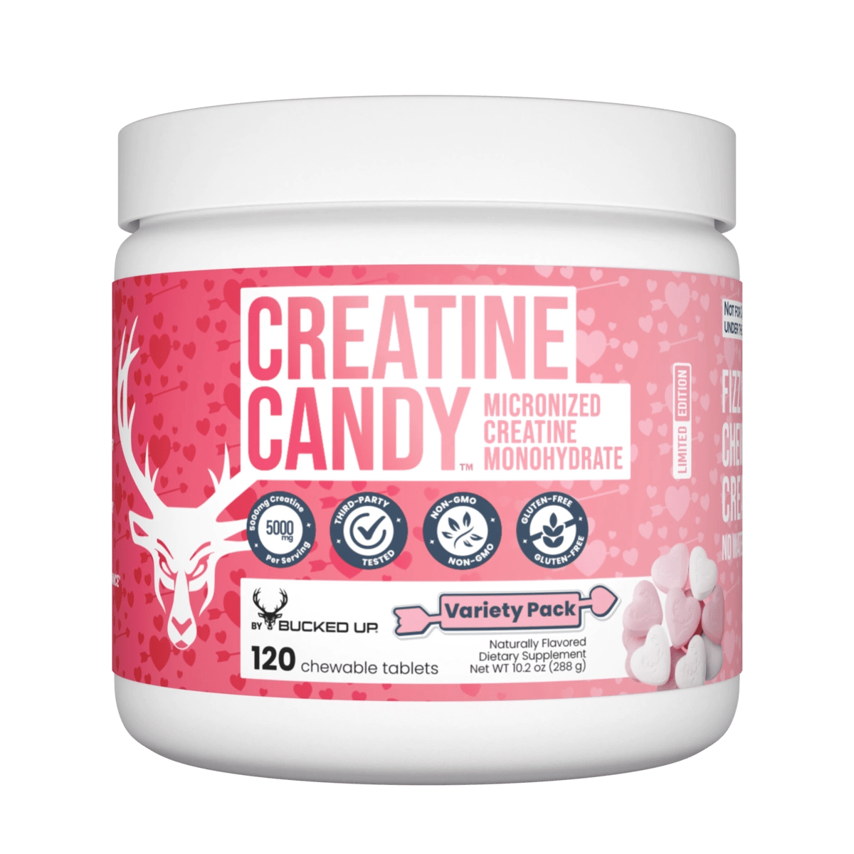 Bucked Up - Creatine Candy | 5g Creatine Monohydrate | Chewable Tablets: Tropical Blast
