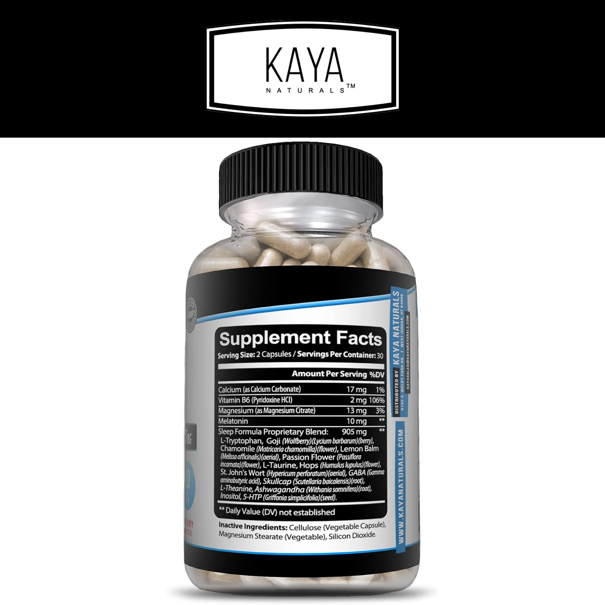 Kaya Naturals - Kaya Naturals Sleep Formula: 60 Count
